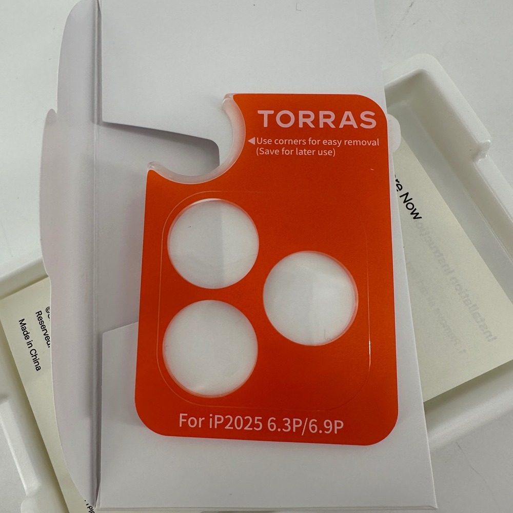 New TORRAS Camera Lens Protector Tempered Glass Scratch Resistant Shield NIB